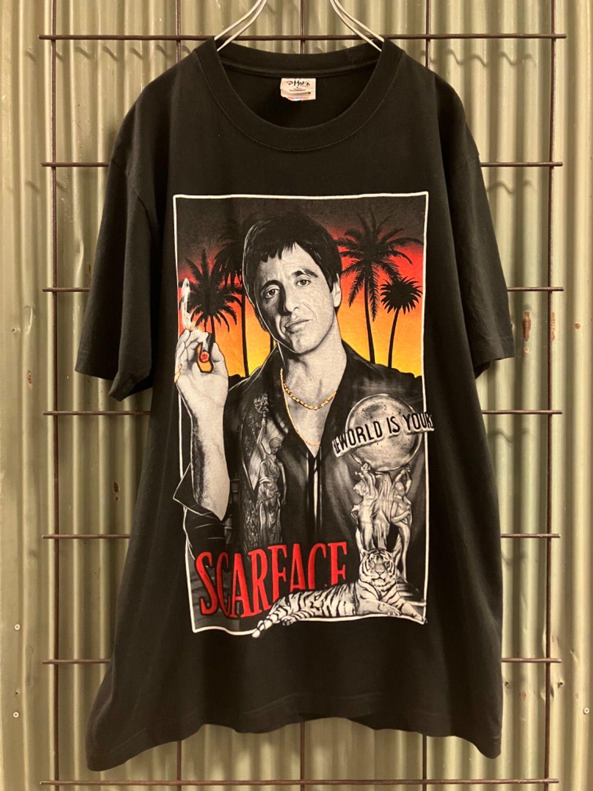 Old SCARFACE Print T-Shirt スカーフェイス　プリントTシャツ　カットソー