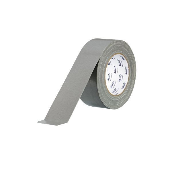 （まとめ）古藤工業 工事用布粘着テープNo.8002 灰 50mm×25m【×3
