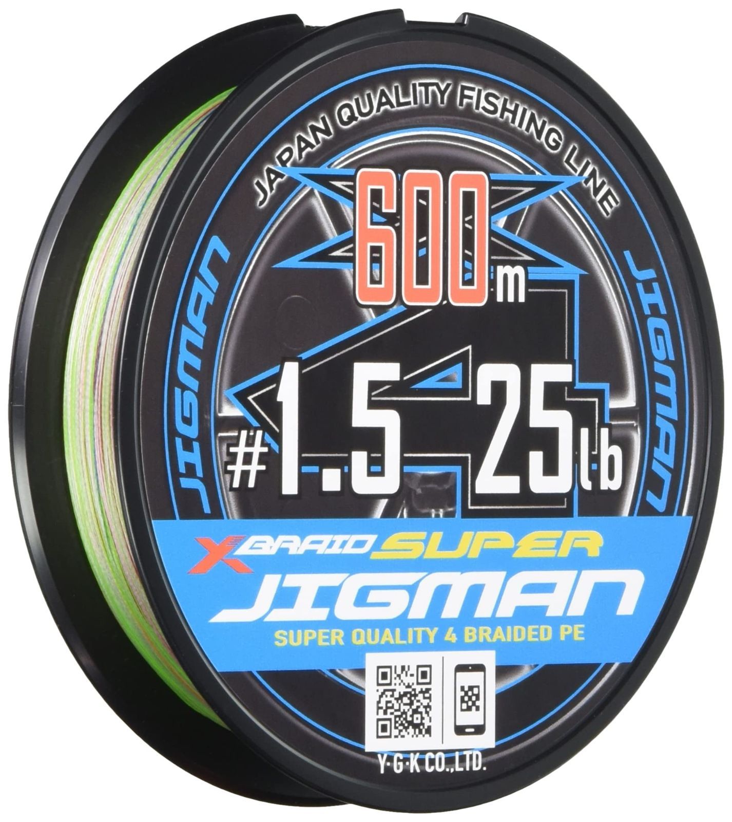 1.5号|25lb エックスブレイド X-Braid スーパー ジグマン X4 600m 1.5号 25lb 5