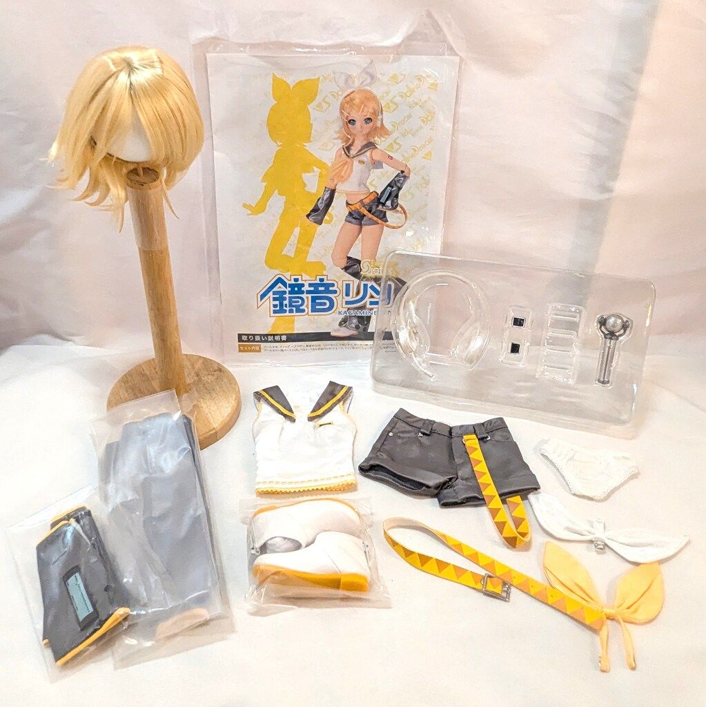 ボークス デフォルト衣装 DDS 鏡音リン ウィッグ+衣装+靴+マイク ボークス デフォルト衣装 DDS 鏡音リン ウィッグ+衣装+靴+マイク