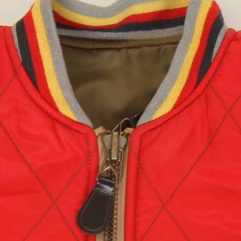 EVISU JEANS USED MA-1 JACKET スカジャン リバーシブルジャケット