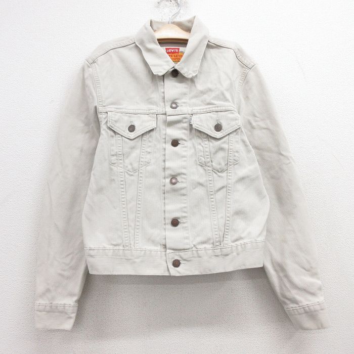 古着 リーバイス Levis 長袖 ジージャン キッズ ボーイズ 子供服 90s ベージュ系 カーキ 25jan23