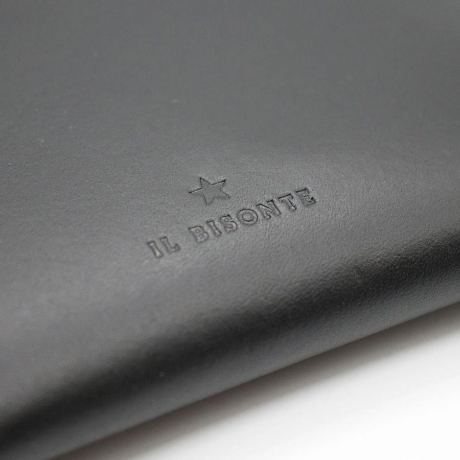 IL BISONTE イルビゾンテ SCA092 PO0001 ブラック レザー ポーチ 新品商品】IL BISONTE(イルビゾンテ) SCA092 PO0001 ブラック