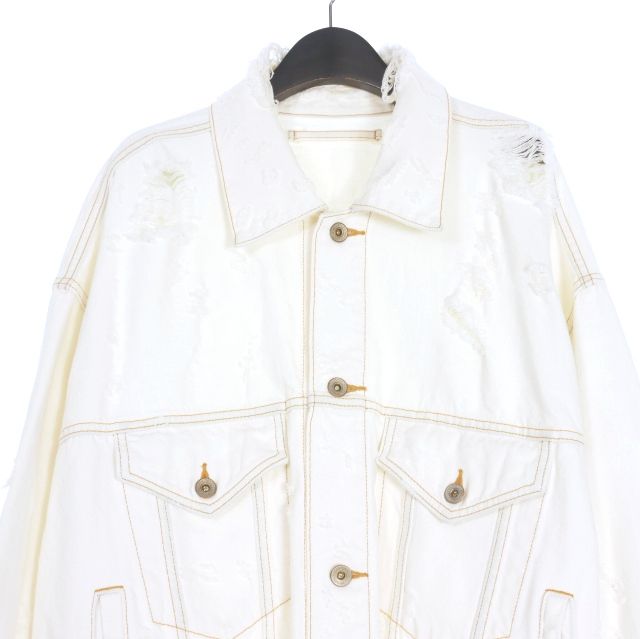 ダブレット doublet 23SS DESTROYED DENIM JACKET デニムジャケット G  