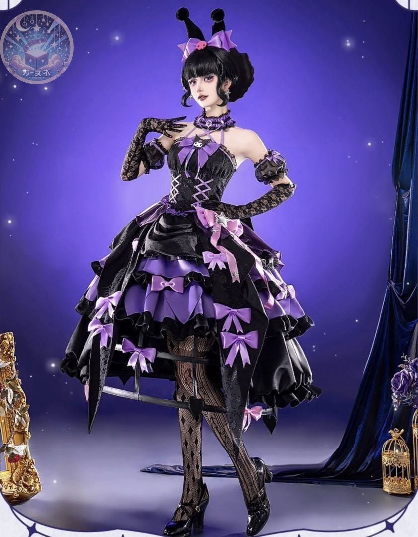 第五人格Xサンリオコラボ衣装 血の女王 マリー メリークロミ コスプレ衣装 コスチューム ハロウィン仮装 イベント衣装 コスプレセット 高品質コスプレ 再現度高め
