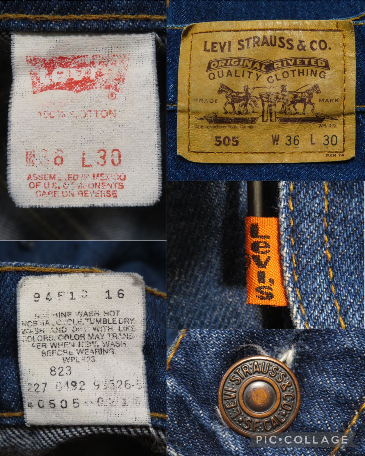 ✅️ W36 LEVIS リーバイス 90s ビンテージ 505 オレンジタブ メキシコ