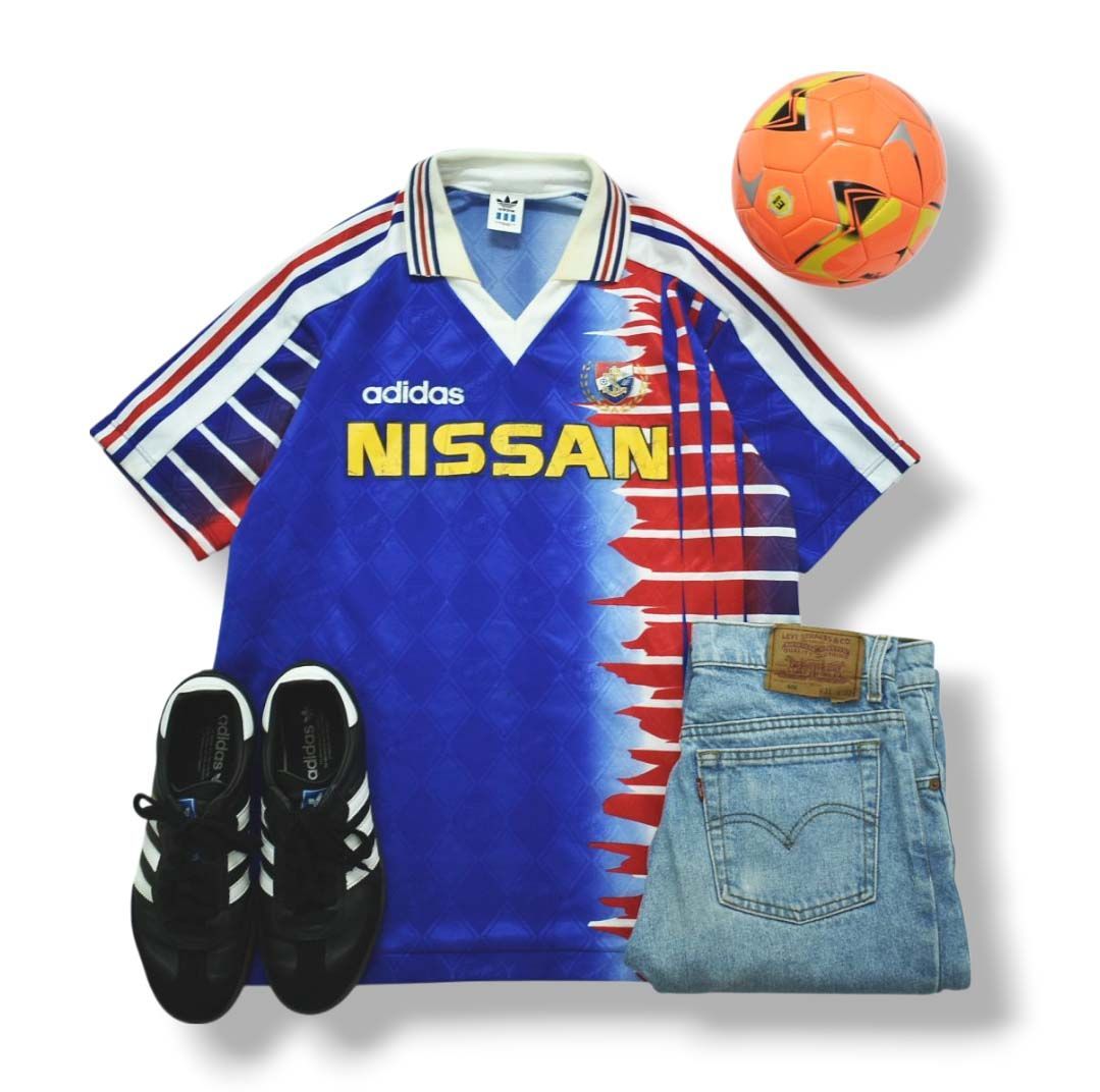 希少】 日本製 90s ヴィンテージ アディダス adidas 横浜