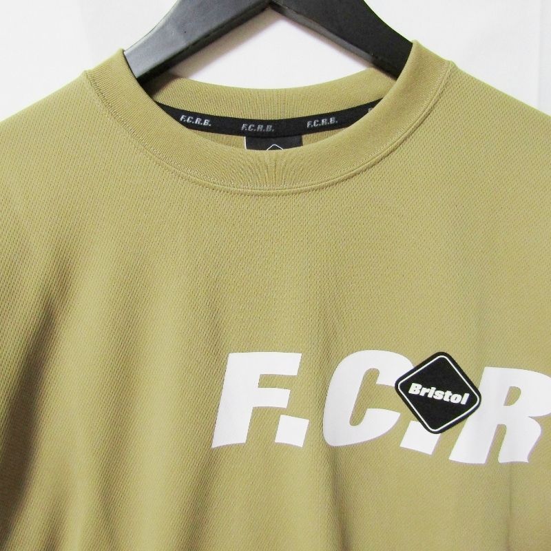 新品未使用　FCRB fc real bristol シャツ　ベージュ 美品 F.C.Real Bristol エフシーレアルブリストル 半袖Tシャツ