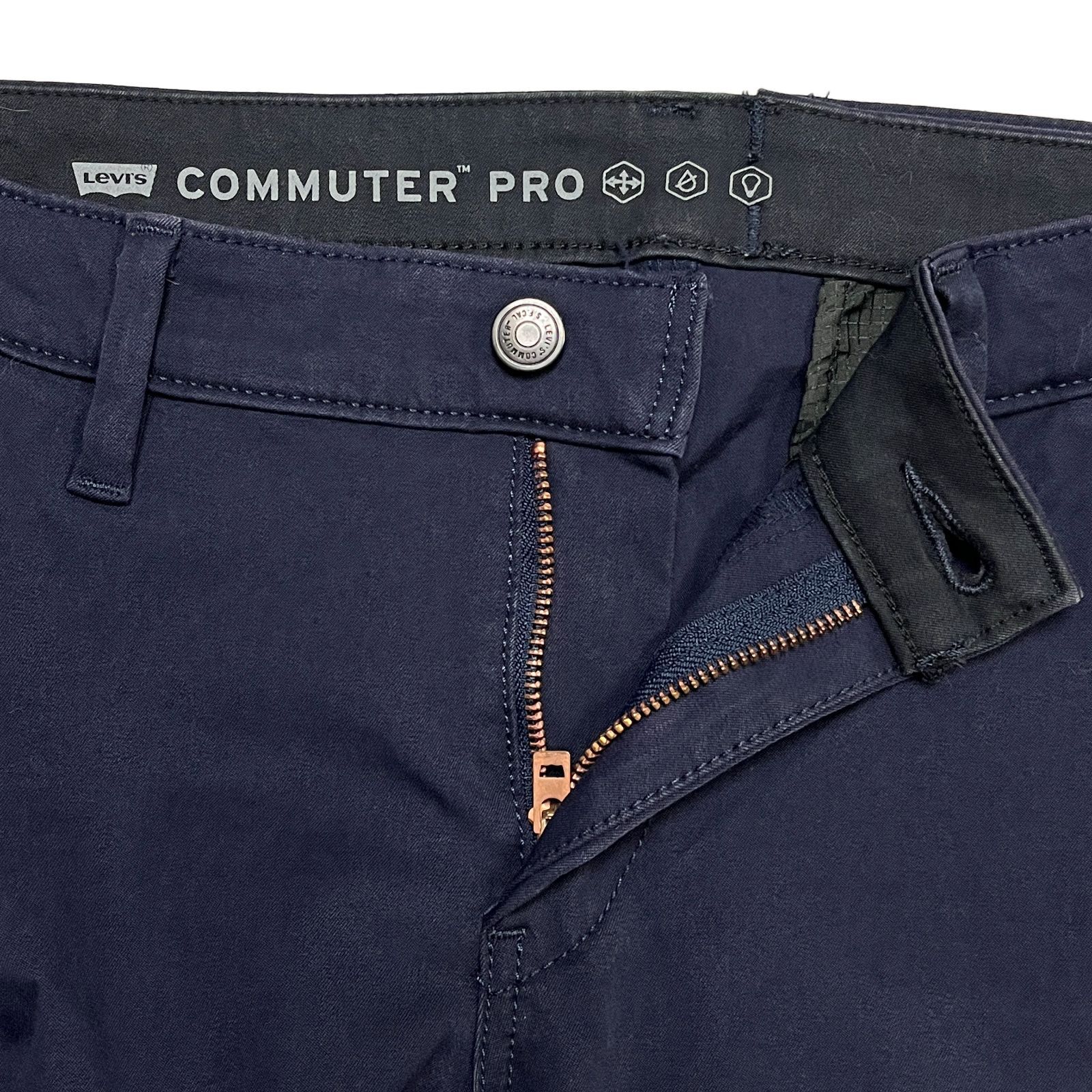 USED／28インチ】LEVI'S COMMUTER PRO チノ ネイビー - メルカリ