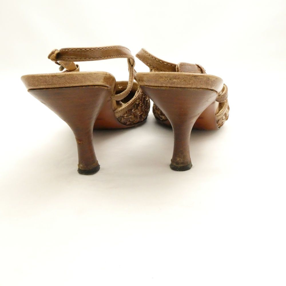 miumiu ミュウミュウ パンプス 35 1/2 22.5cm相当 レザー キトンヒール  