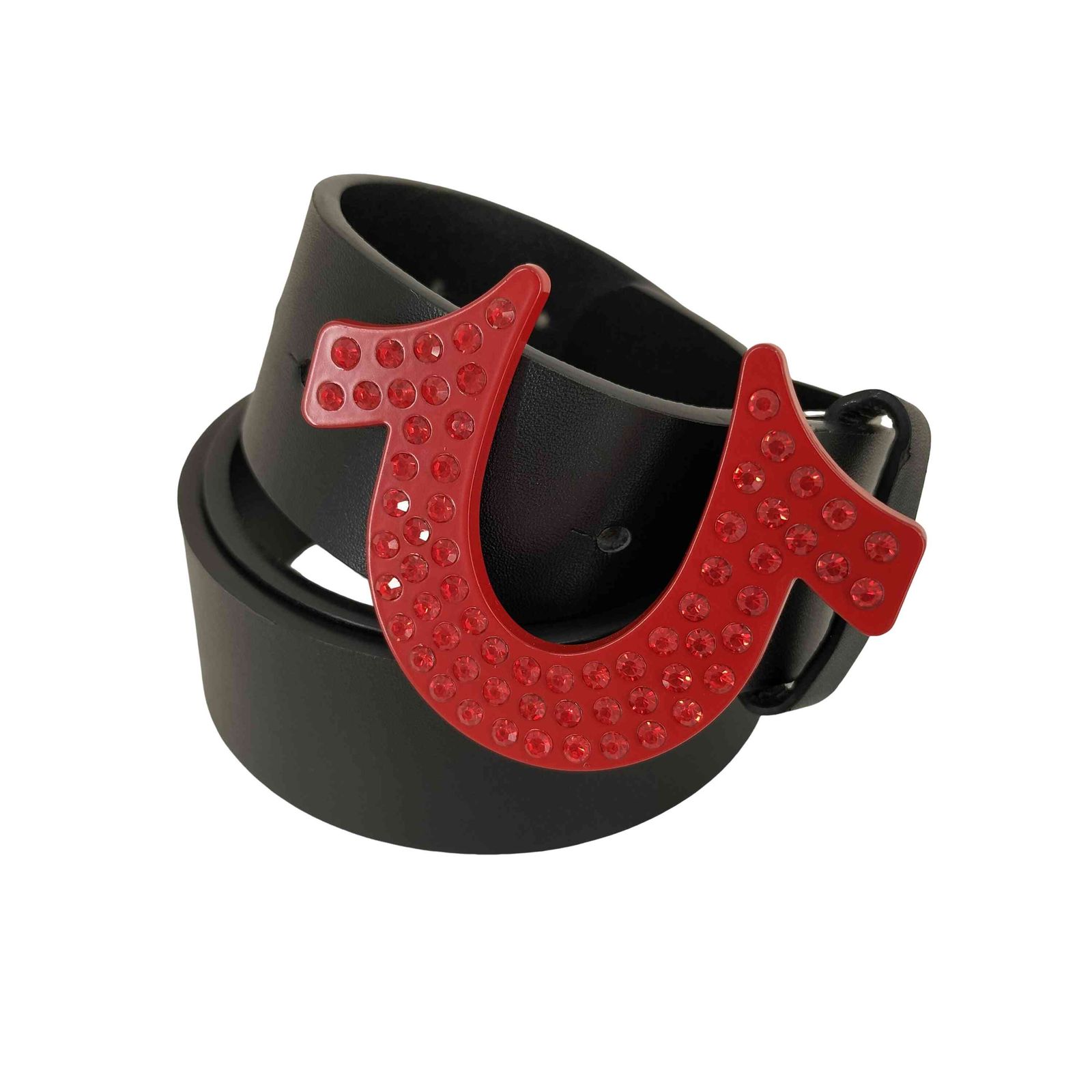 トゥルーレリジョン TRUE RELIGION ラインストーンブラックベルト