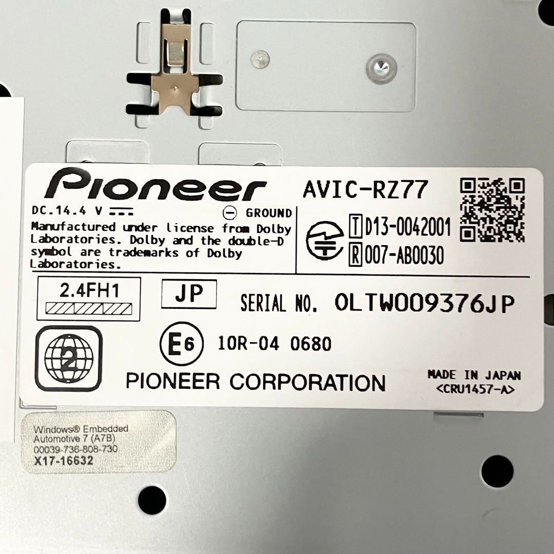 carrozzeria AVIC-RZ77 carrozzeria AVIC-RZ77 カー