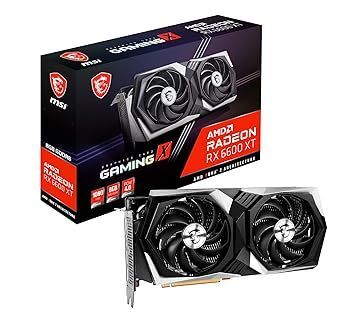 中古】(非常に良い)MSI Radeon RX 6600 XT GAMING X 8G グラフィックス