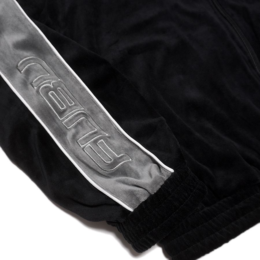 FUBU VELOUR TRACK SETUP【BLACK】 (フブ メンズ ベロア セットアップ