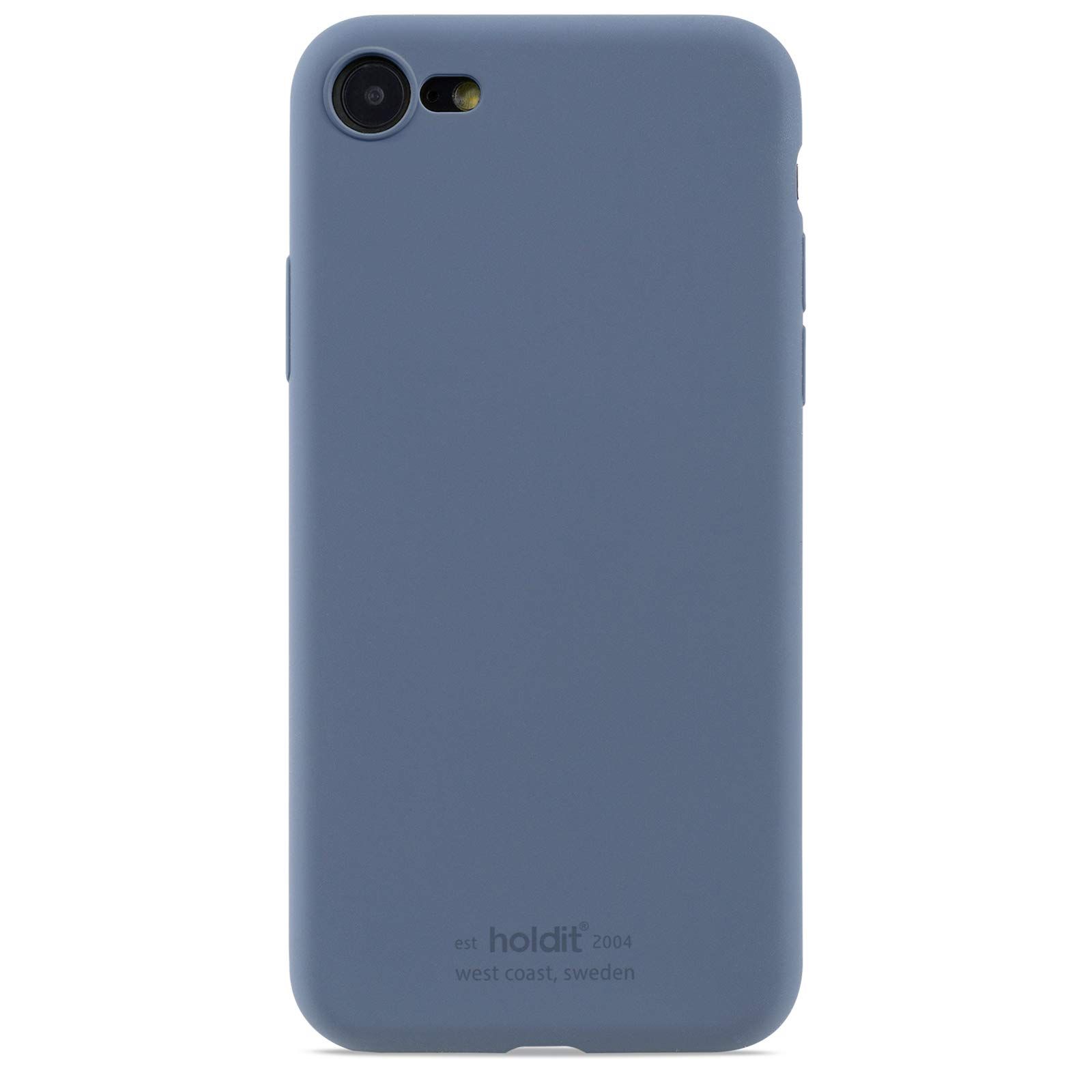 Holdit スマホケース (iphone SE 第3世代 第2世代 8 7 /パシフィックブルー) ソフトタッチ スマホ ケース カバー (シリコン/ワイヤレス充電可能) iphoneケース 