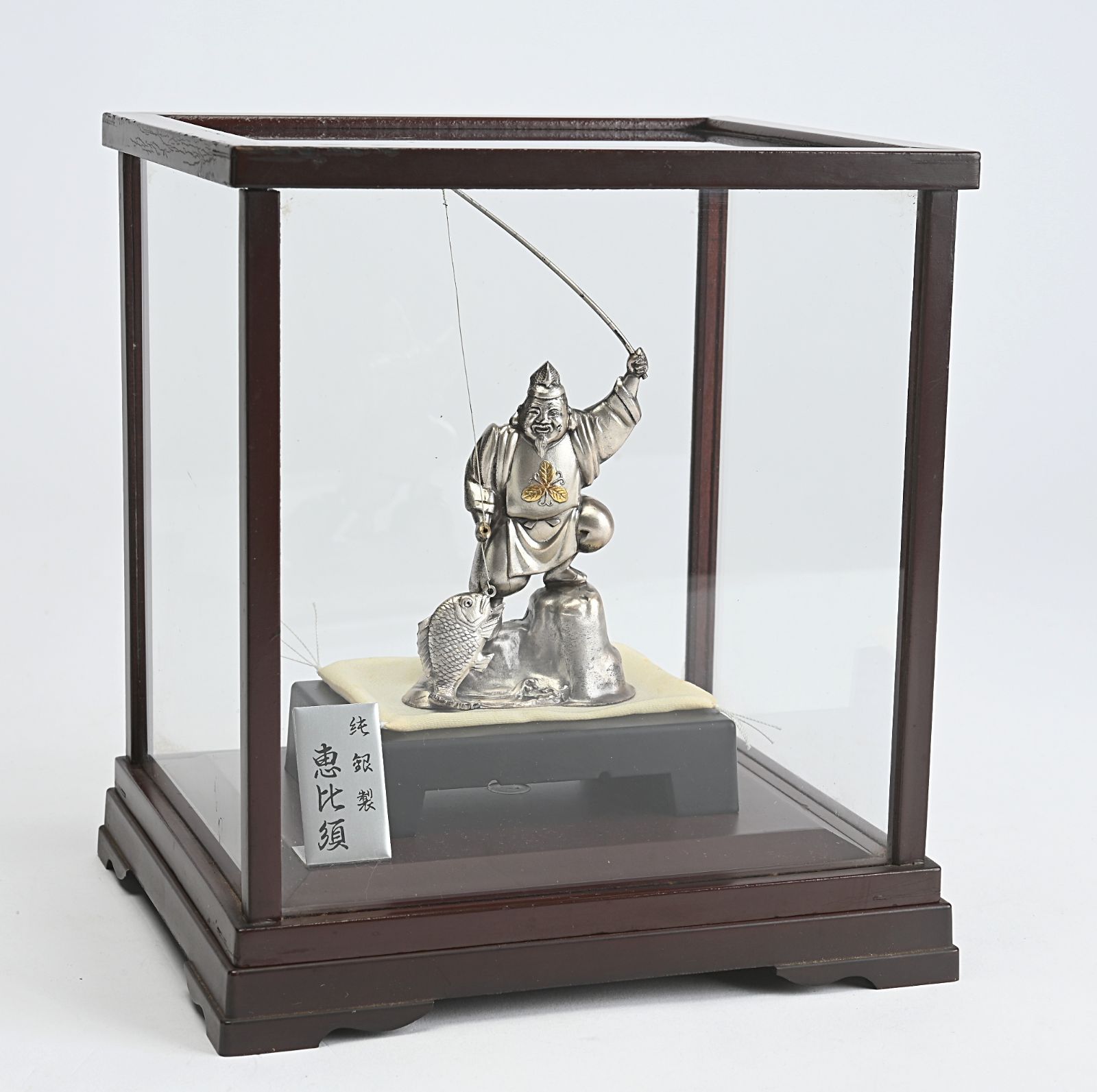 大黒天 置物 純銀製 ガラスケース付き