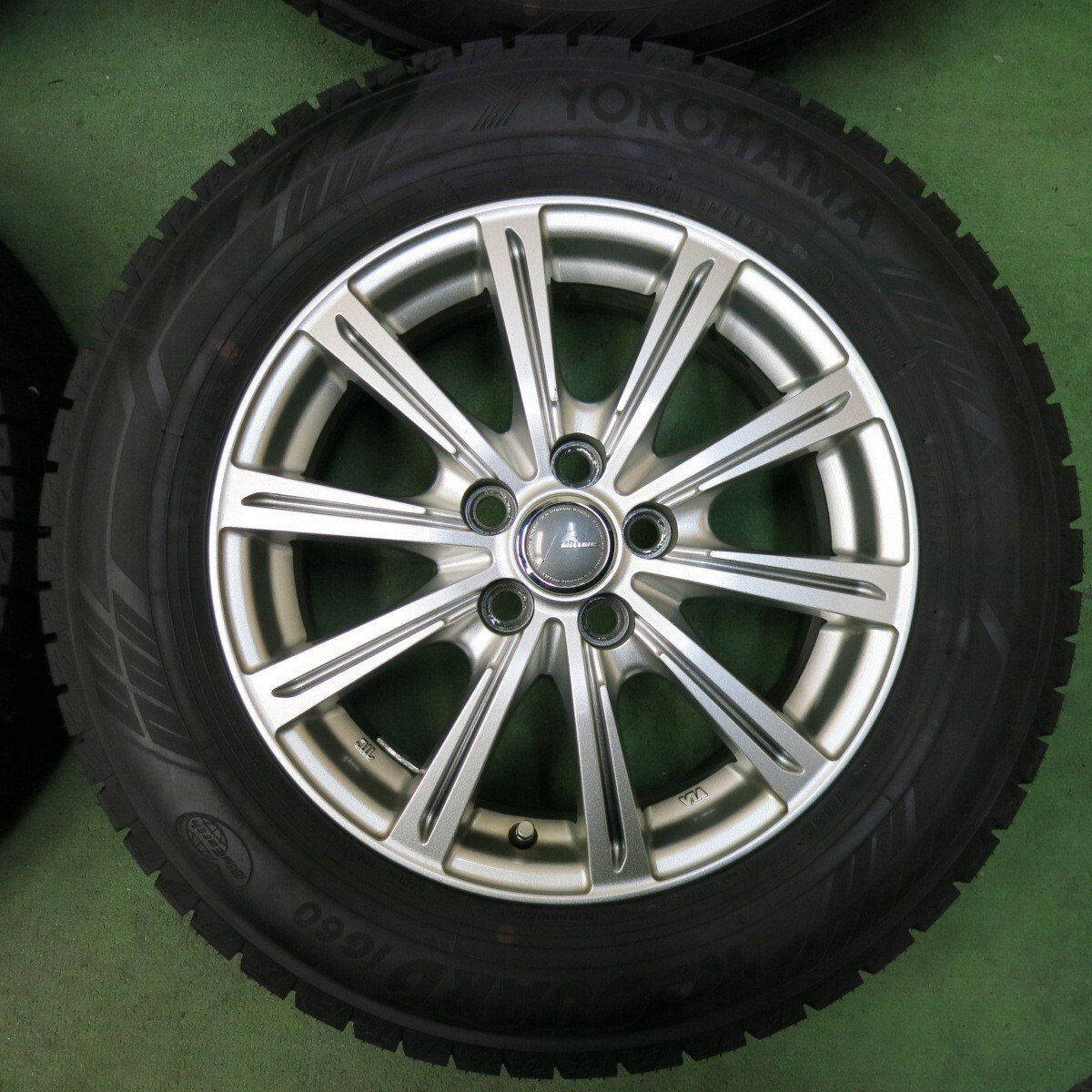 超バリ溝 23年 キレイ ほぼ10分 プリウス 等 195 65R15 スタッドレス ヨコハマ アイスガード iG60 MiLLOUS ミルアス 15インチ PCD100 5H 5012212SYス FFCRYSTALESIA_COM