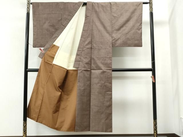 平和屋着物○男性 本場大島紬 アンサンブル 7マルキ 泥染め 正絹 逸品