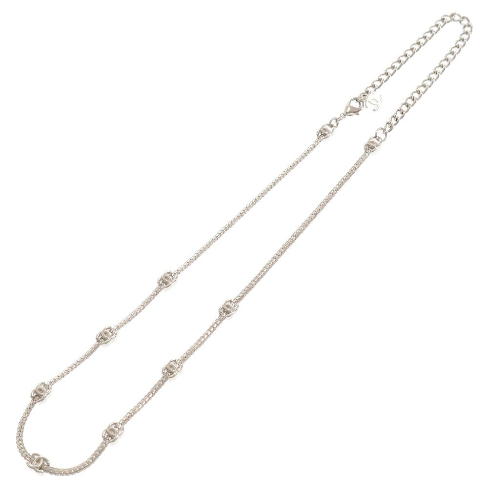 CHANEL (シャネル) A24B ココマーク メタル チェーンネックレス  
