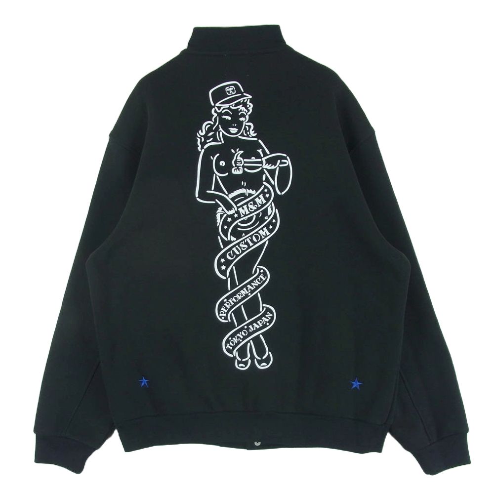 M&M エムアンドエムカスタムパフォーマンス スウェットスナップジャケット 値下げ！M&Mカスタムパフォーマンス ルーズフィットスウェットスナップ