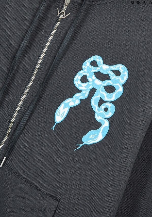 OPEN YY オープンワイワイ パーカー BLUE RIBBON SNAKE HOODIE