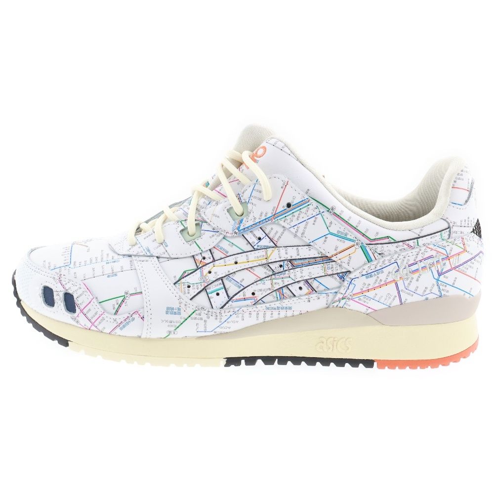 ASICS (アシックス) atmos別注 GEL-LYTE III OG TYO SUBWAY ゲルライト ローカットスニーカー サブウェイ  シューズ ホワイト 1201A528-100 US11/28.0cm