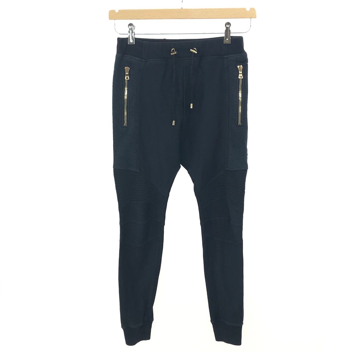 BALMAIN HOMME バルマンオム バイカースウェットパンツ サイズ:S 