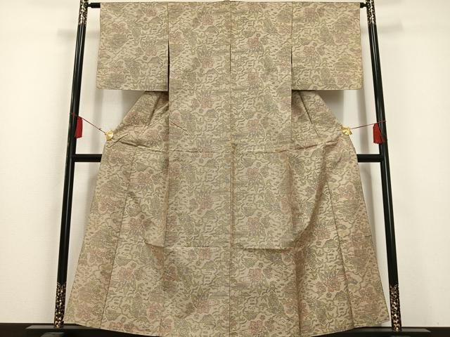 平和屋着物▽上質な紬　単衣 　横縞　正絹　逸品　未使用　CAAT7334vp 平和屋着物▽上質な紬 単衣 横縞 正絹 逸品 未使用 CAAT7334vp