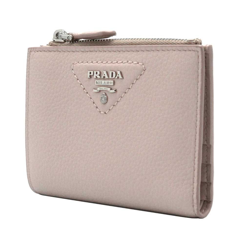 プラダ 二つ折り財布 小銭入れ有り PRADA PORTAF.PICCOLO LAMPO 1ML050 2BBE F0NZ2 VIT.DAINO NINFEA アウトレット レディース