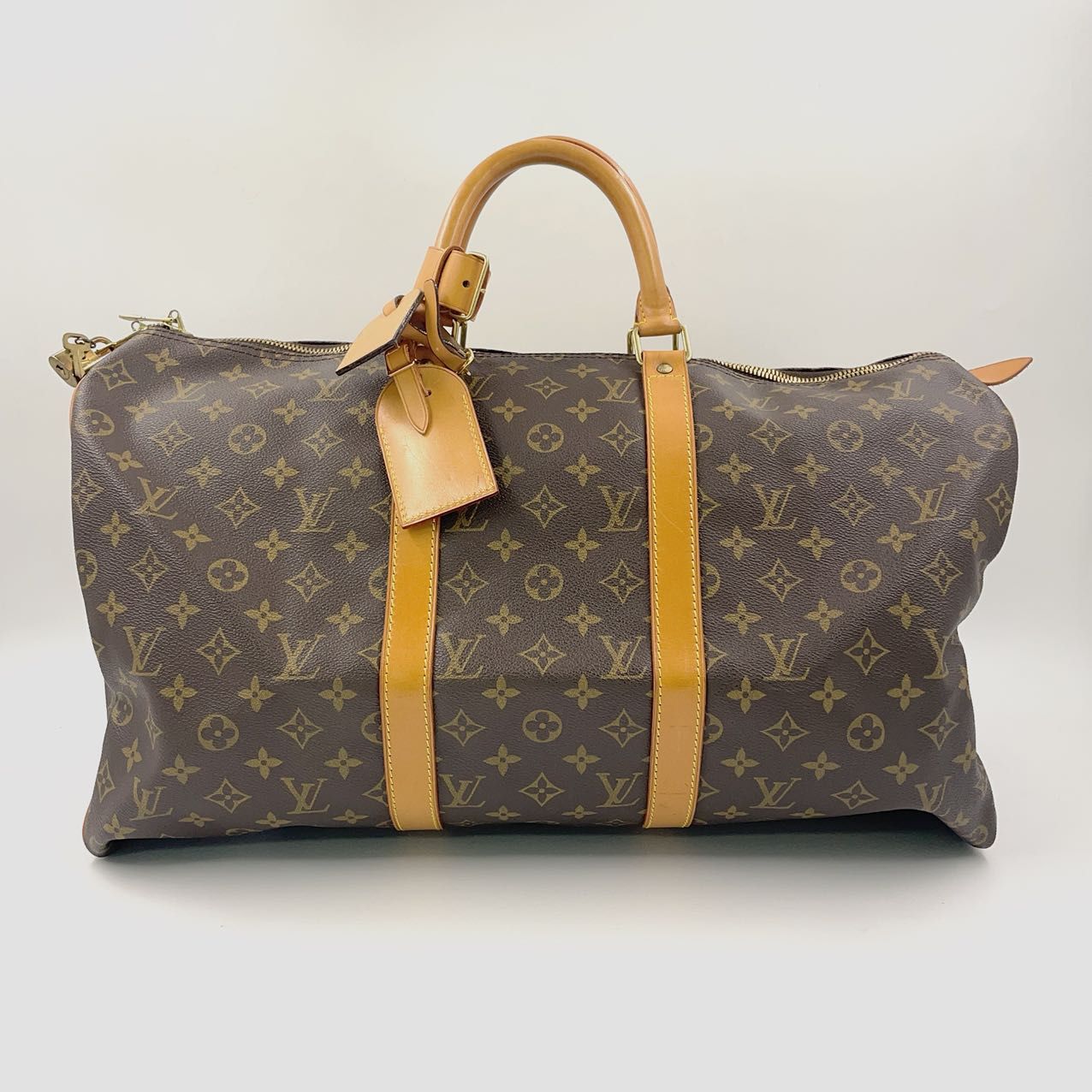 LOUIS VUITTON キーポル50 モノグラム モノグラム レザー×PVC ブラウン ボストンバッグ M41426 - メルカリ