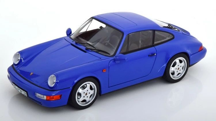 ノレブ 1|18 ポルシェ 911 964 カレラ 4 クーペ 1990 ブルー 504台 開閉 Norev Porsche Carrera 4 Coupe blue 187322
