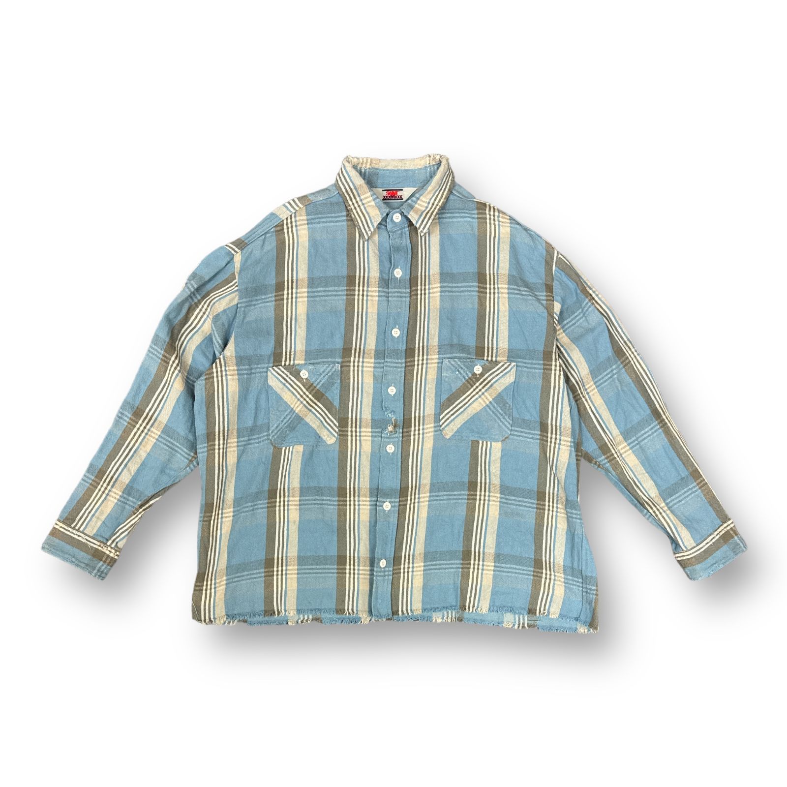 定価50600円 SAINT MICHAEL 23SS Frannel shirt check SM-S23-0000-040