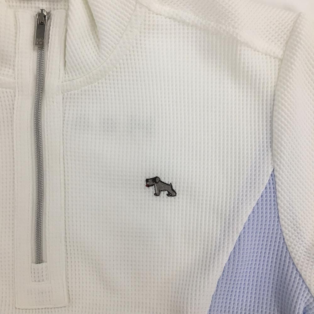 Heal Creek - coco 未使用品 ヒールクリーク HEAL CREEK レディース 長袖シャツ 40(M) ピンク×白 ハーフジップ 薄手 ボーダー coco 未使用品 ヒールクリーク HEAL CREEK レディース 長袖