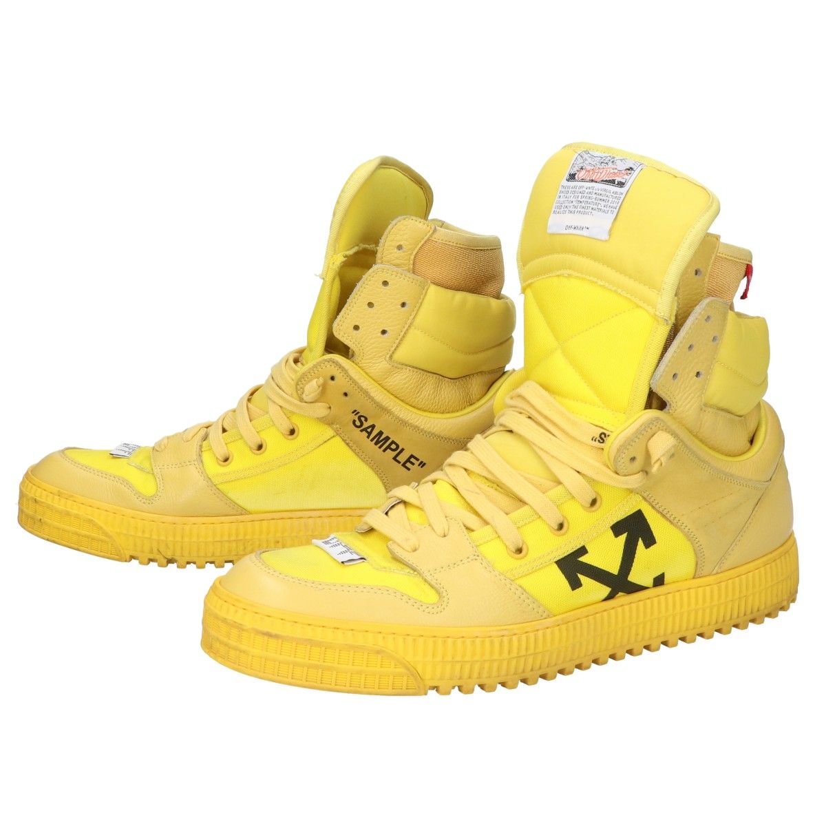 OFF-WHITE オフホワイト 19SS Off Court Sneaker ハイトップ スニーカー 42