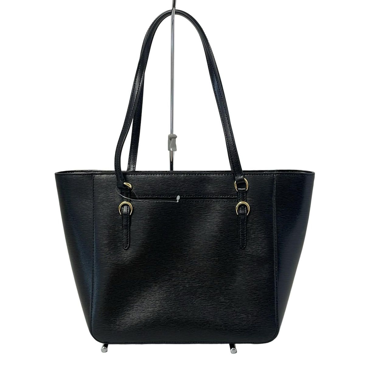 美品】Ralph Lauren ラルフローレン 黒 レザー ショルダーバッグ