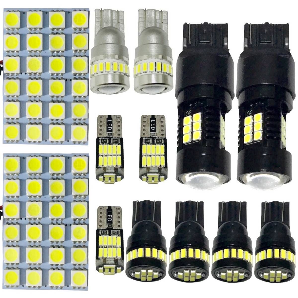 【車検対応】ルームランプ ステップワゴン RP1/2 ホンダ 基盤 ウエッジ球 バックランプ 車幅灯 ナンバー灯 超爆光 純正球交換用LEDライト 13個セット パーツ 車検対応