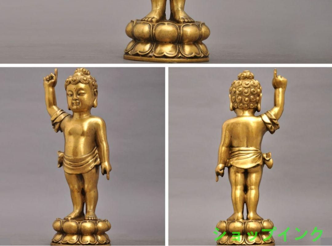 お釈迦さま像(Size:高さ16cm) 灌仏会 灌佛盤 花祭り仏具 はなまつり