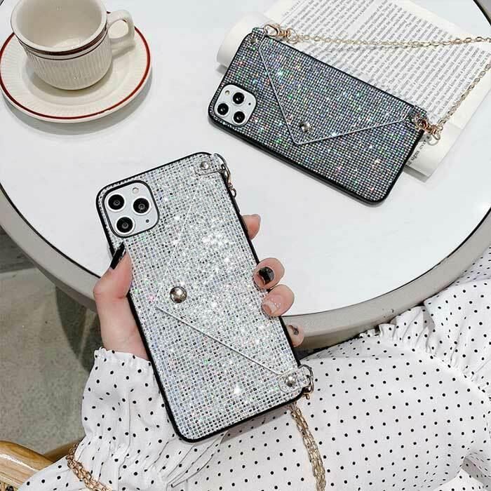 iPhone 16 15 14 13 12 ケース ショルダー付き カード 収納 封筒式 ポケット 手帳型 首掛け 斜め掛け iphone アイフォン 11 12 13 14 15 Pro MAX ケース カバー