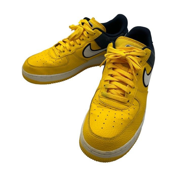 NIKE ナイキ エアフォース スニーカー AO24399-700 28cm 靴 シューズ メンズ イエロー ネイビー  W４