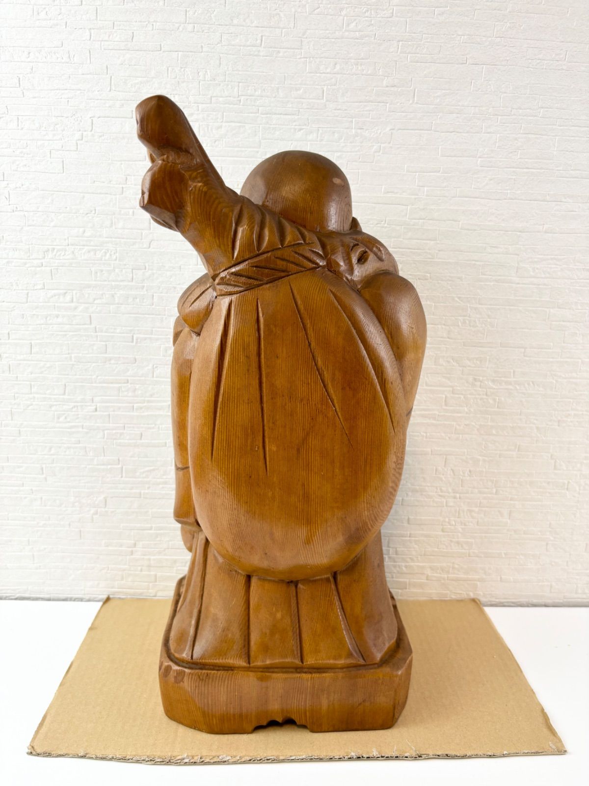 木彫 布袋様 置物 縁起物 七福神 恵比寿様 大黒天 - メルカリ