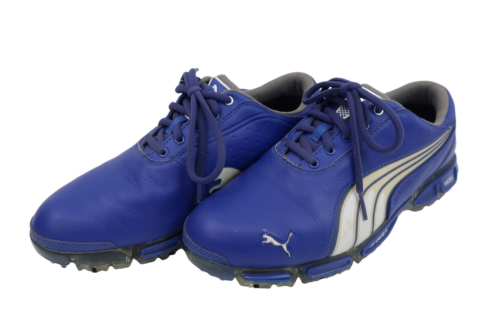 【美品】PUMA GOLF(プーマゴルフ) ゴルフシューズ 青 メンズ 26.0cm 186094-02 ゴルフ用品 2410-0530