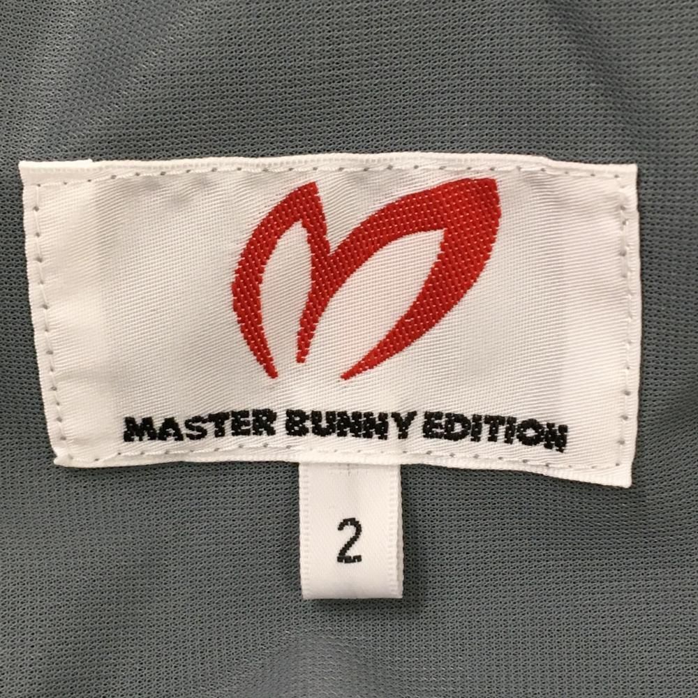 超 マスターバニー ブルゾン 黒×白 細目織生地 バックロゴ レディース 2 L ゴルフウェア MASTER BUNNY EDITION LLC-HASEGAWATOSO_COM