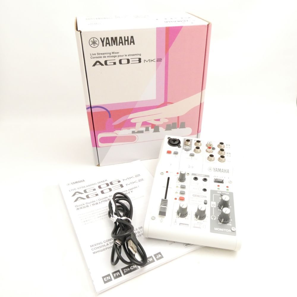 YAMAHA ヤマハ AG03 MK2 オーディオインターフェース ライブストリーミング HY1661