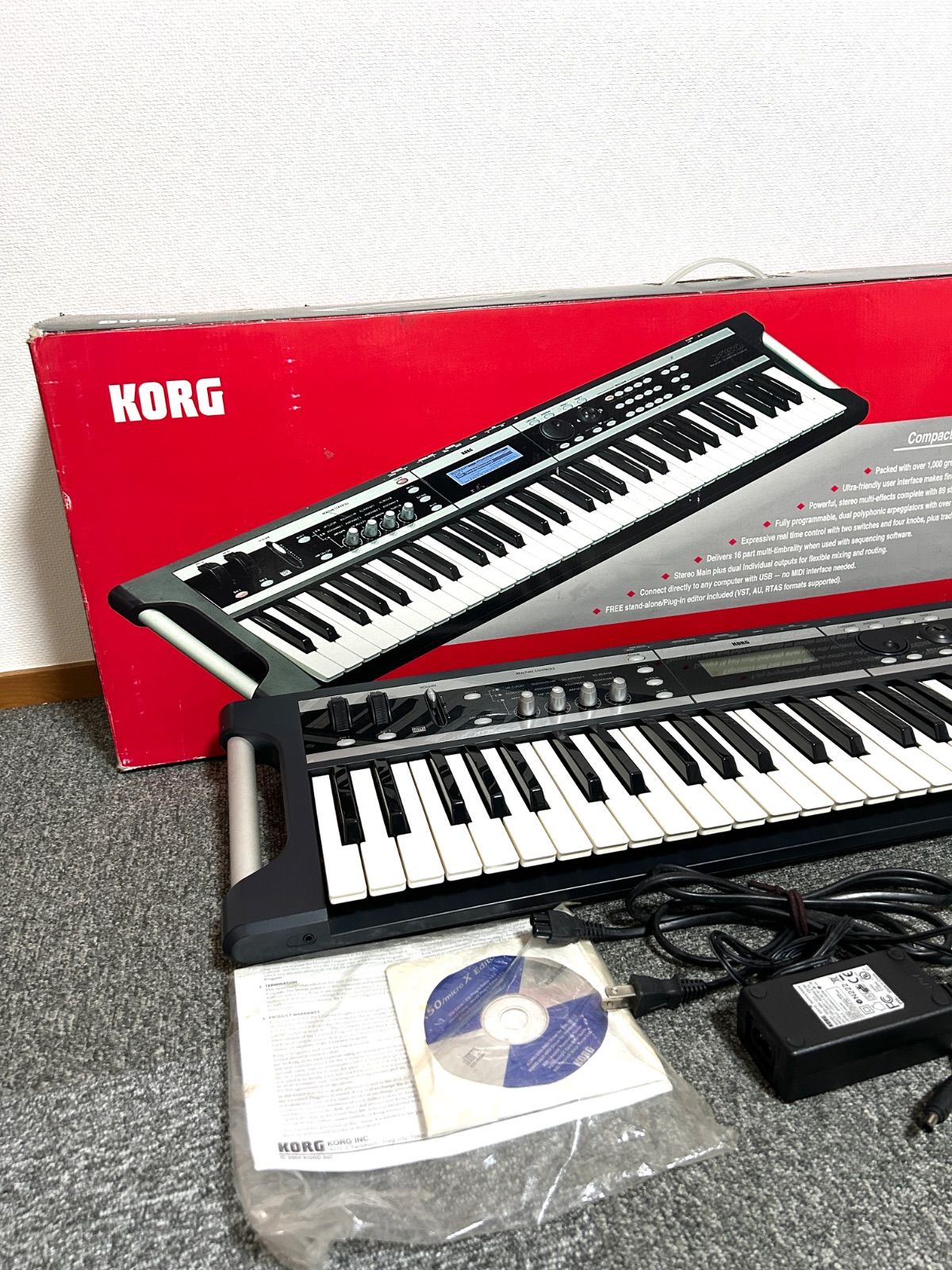 KORG コルグ X50 シンセサイザー 61鍵盤 箱付き - メルカリ