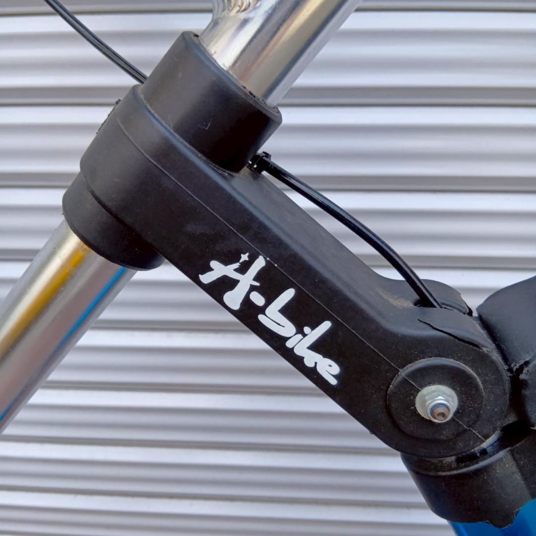 a-bike city 折りたたみ自転車 サドル付け替え 青