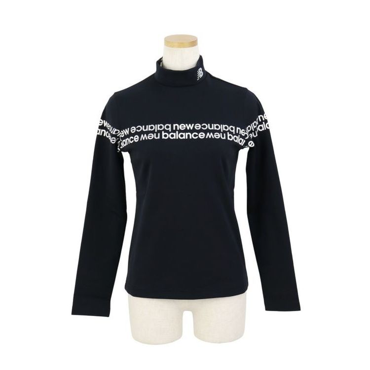 25秋冬 ニュー ンス ゴルフ balance Golf レディース ベア天竺裏フリース 長袖モックネック プルオーバー 5267506 ロンＴ トップス 裏起毛 発熱 保温