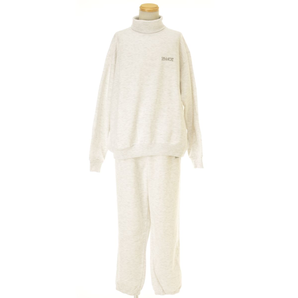 ENNOY×スタイリスト私物】ELECTRIC LOGO TURTLENECK SWEAT SET UP ASH