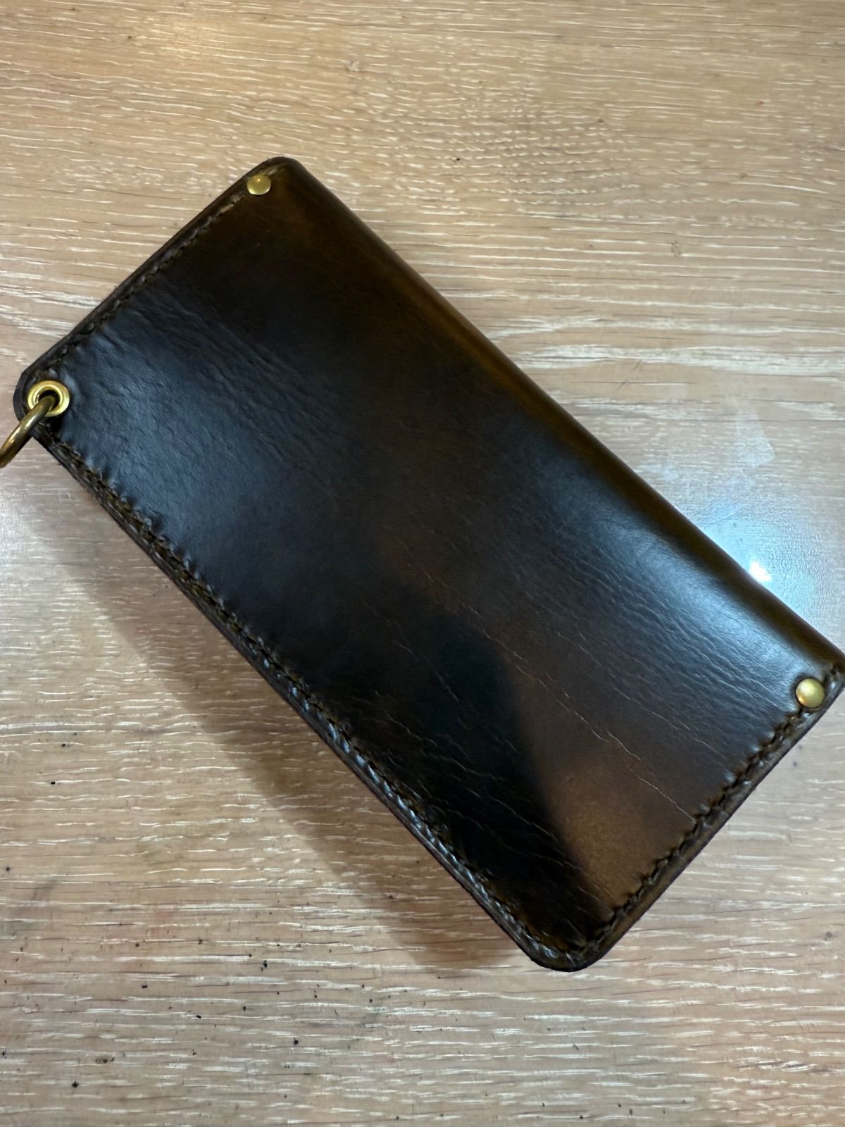 WK-17MFA三 3層 トラッカーウォレット小銭入れマチあり クロムエクセルオリーブ TALONジッパー