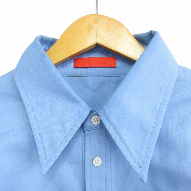 美品 H BEAUTY&YOUTH S ビッグシルエットシャツ コットン ブルー Hatsunex Summer Tシャツ（アシッドブルー） | HATSUNEX