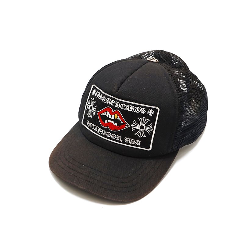 大人気定番商品 CHROME HEARTS クロムハーツ キャップ クロスモチーフ メッシュ 帽子